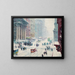 Fifth Avenue in de winter - Guy Carleton Wiggins — ingelijst kunstwerk aan de muur