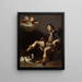 Sint Roch en de Engel - Guy François — ingelijst kunstwerk aan de muur