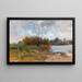 Landschap met rivier - Géza Mészöly — ingelijst kunstwerk aan de muur