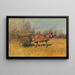 Hooiwagen - Géza Mészöly — ingelijst kunstwerk aan de muur