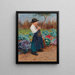 De kleine tuinier - Géza Peske — ingelijst kunstwerk aan de muur