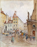 Franziskanerplatz Painting in Vienna - H. Winter — artwork view