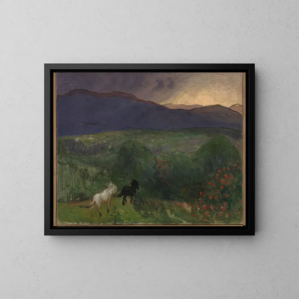 Dreigende storm - Halfdan Egedius — ingelijst kunstwerk aan de muur
