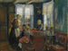 Binnenhuis van boerderij - Halfdan Strøm — weergave van het kunstwerk