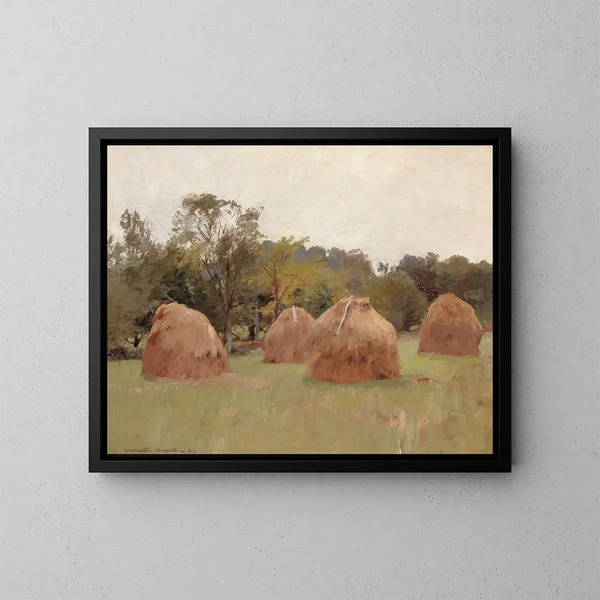 Hooiwagens - Hamilton Hamilton — ingelijst kunstwerk aan de muur