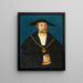 Portret van Blasius von Holzhausen 1481–1525 - Hans Abel II — ingelijst kunstwerk aan de muur