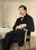 Portret van Albert Schweitzer - Hans Adolf Bühler — weergave van het kunstwerk