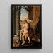 Hercules and Antaeus - Hans Baldung — framed artwork on a wall