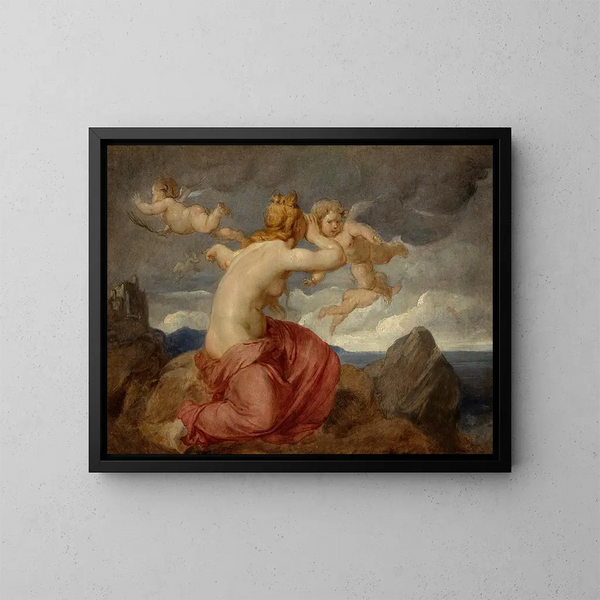 Allegorie van de telegrafie - Hans Canon — ingelijst kunstwerk aan de muur