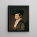 Portret van een dame - Hans Canon — ingelijst kunstwerk aan de muur