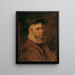van een oude man met een kraag en een baard - Hans Canon — ingelijst kunstwerk aan de muur