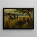 The picnic - Hans Dahl — framed artwork on a wall