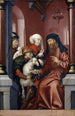 Joachim and Anne choosing a lamb for the sacrifice - Hans Fries — artwork view