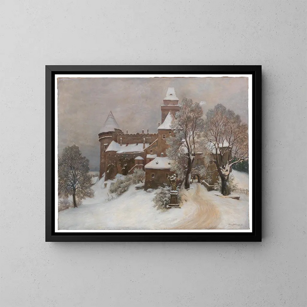 Kasteel Heidenreichstein - Hans Götzinger — ingelijst kunstwerk aan de muur