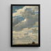 Studie van de lucht - Hans Gude — ingelijst kunstwerk aan de muur