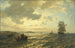 van frisse wind op de Noorse kust - Hans Gude — weergave van het kunstwerk
