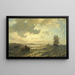 van frisse wind op de Noorse kust - Hans Gude — ingelijst kunstwerk aan de muur