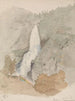 Sivlefoss Stalheim - Hans Gude — weergave van het kunstwerk