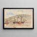 Scheepvaart in Bjørvika - Hans Gude — ingelijst kunstwerk aan de muur