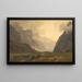 De Trollpikken in Romsdalen, de voet van Romsdalshorn rechts - Hans Gude — ingelijst kunstwerk aan de muur