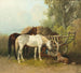 Dromerige jonge herder - Hans Haag — weergave van het kunstwerk