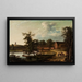 Landscape with the Mill at Bromme near Sor - Hans Harder — framed artwork on a wall