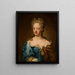 Portret van een jonge vrouw - Hans Hinrich Rundt — ingelijst kunstwerk aan de muur