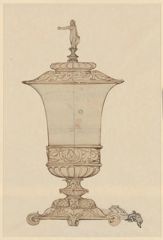 Hans Holbein The Younger - Deckelpokal Mit Allegorischer Frauengestalt.webp