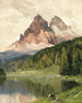 Lac de Misurina avec les Trois Pics de Lavaredo - Hans Maurus — artwork view