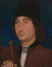 Portret van een man met een pijl - Hans Memling — weergave van het kunstwerk