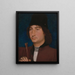 Portret van een man met een pijl - Hans Memling — ingelijst kunstwerk aan de muur