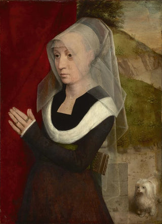 Hans Memling - Portrait of a woman at prayer.webp