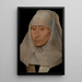 Portret van een oude vrouw - Hans Memling — ingelijst kunstwerk aan de muur
