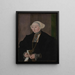 portret van Maria Kitscher Mme von Freyberg - Hans Mielich — ingelijst kunstwerk aan de muur