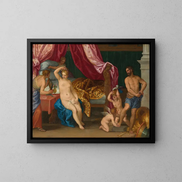 Venus en Mars - Hans Rottenhammer — ingelijst kunstwerk aan de muur