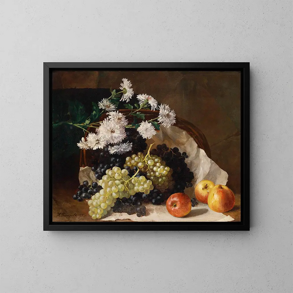 Van herfst stilleven - Hans Temple — ingelijst kunstwerk aan de muur