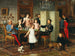 Grote familiebijeenkomst schilderij - Hans Temple — weergave van het kunstwerk