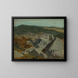 Hans Thoma - Blick auf Felsen und Hhenzge.webp