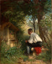 L'amie des abeilles - Hans Thoma — weergave van het kunstwerk