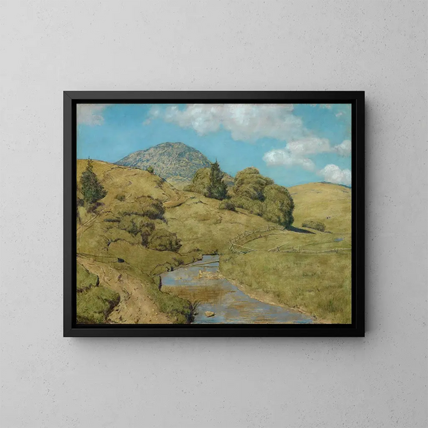 De zegen bij Bernau - Hans Thoma — ingelijst kunstwerk aan de muur