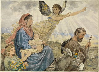 Hans Thoma - Flucht nach gypten.webp