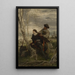 Hamlet en Horatio bij het graf van Ophelia - Hans Thoma — ingelijst kunstwerk aan de muur