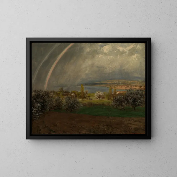Landschap bij Ermatingen - Hans Thoma — ingelijst kunstwerk aan de muur