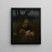 Moeder en kind in een tuin - Hans Thoma — ingelijst kunstwerk aan de muur