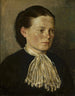 Portret van de zus van de kunstenaar Agathe - Hans Thoma — weergave van het kunstwerk