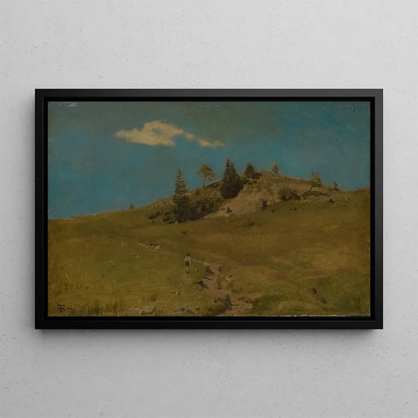 Hoogte van het Zwarte Woud - Hans Thoma — ingelijst kunstwerk aan de muur