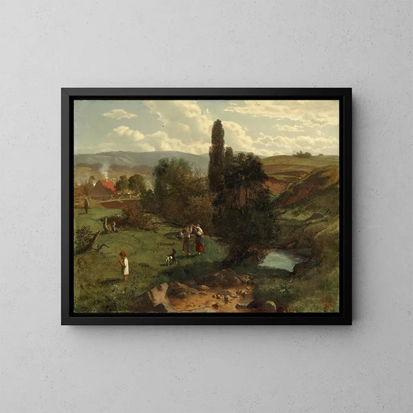 Landschap van het Zwarte Woud - Hans Thoma — ingelijst kunstwerk aan de muur