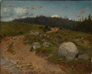Hans Thoma - Steiniger Weg am Waldrand.webp