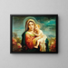 Maagd met Kind en putti - Hans Zatzka — ingelijst kunstwerk aan de muur