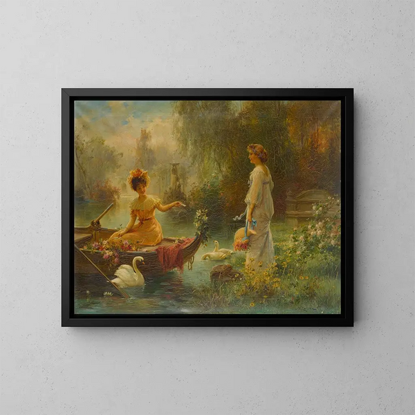 Brieven van de andere kant van de Atlantische Oceaan - Hans Zatzka — ingelijst kunstwerk aan de muur